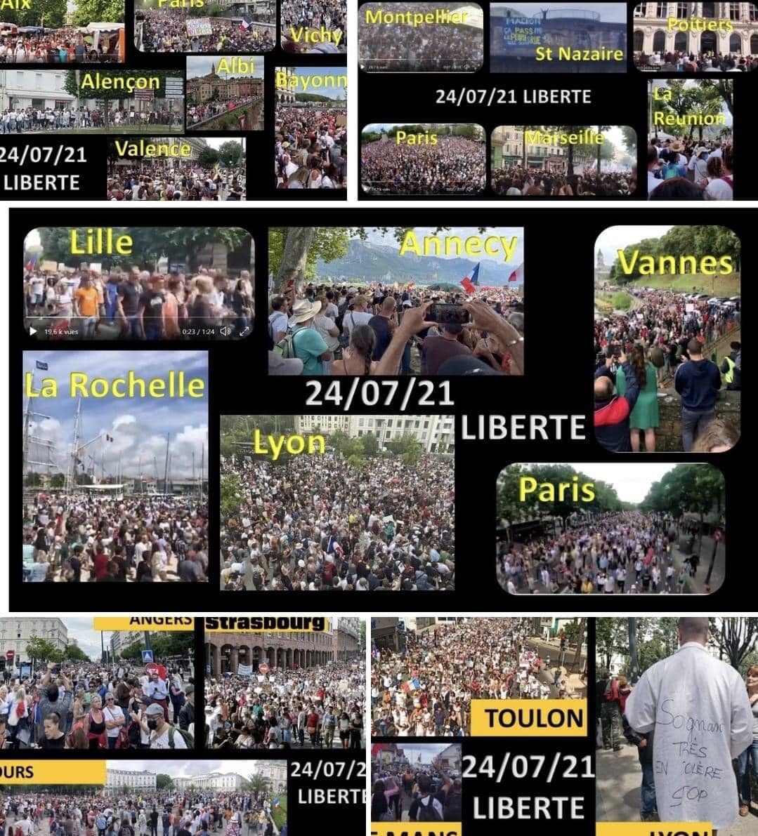 Manifestation France 24 Juillet 2021