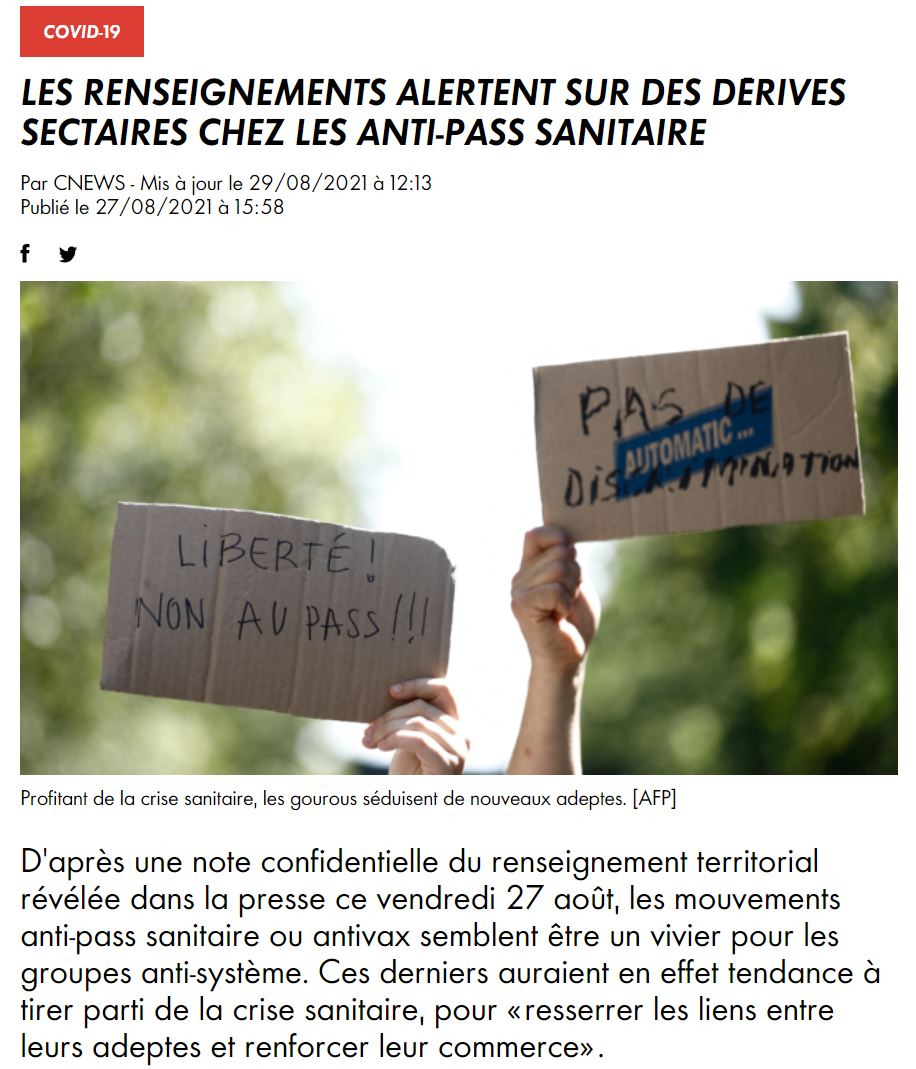 Accusation de dérives sectaires