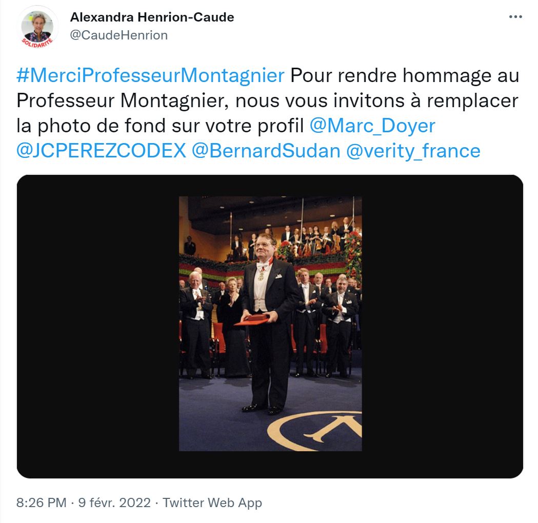 Twitter Luc Montagnier 1