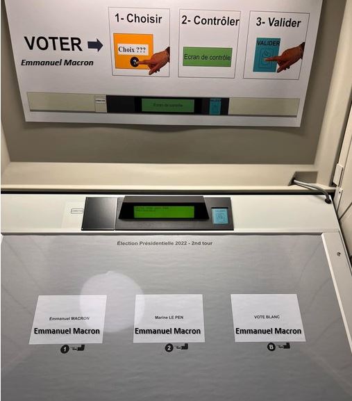 Machine à voter Macron