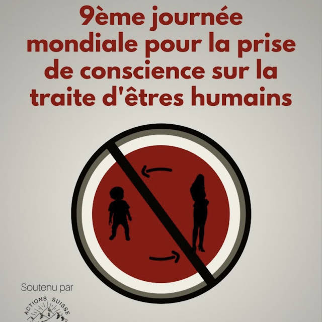 Affiche 9e journée mondiale contre la traite d'êtres humains