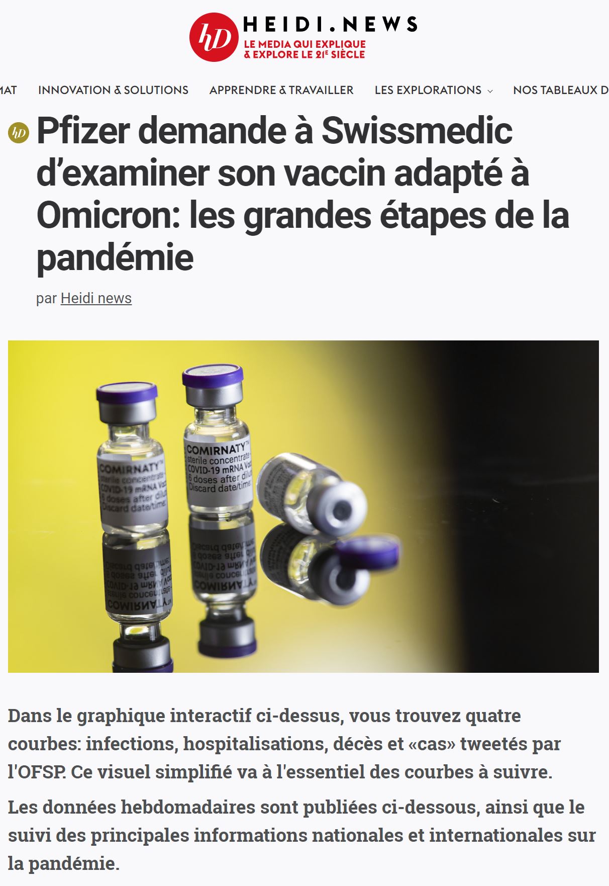 Publicité pour Pfizer