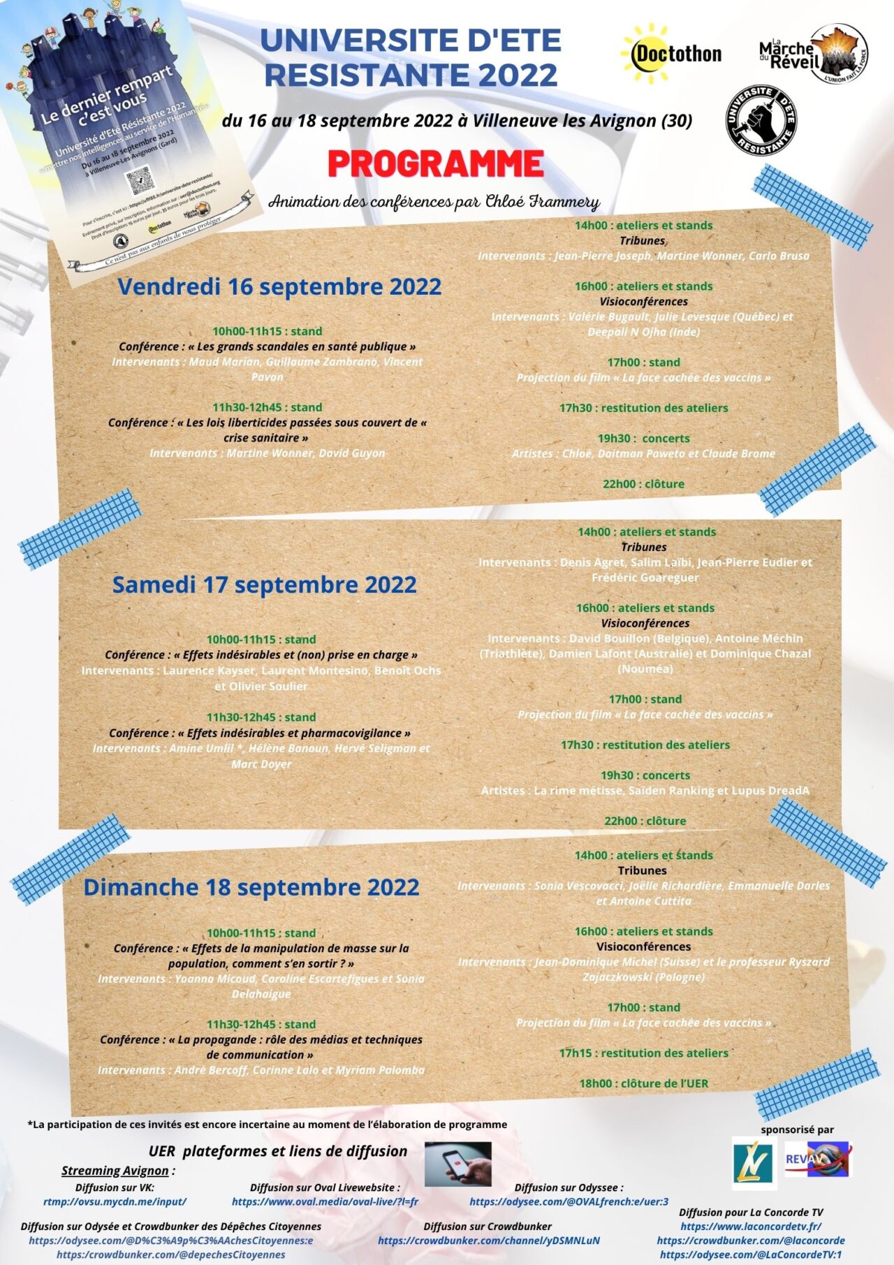 Programme conférences