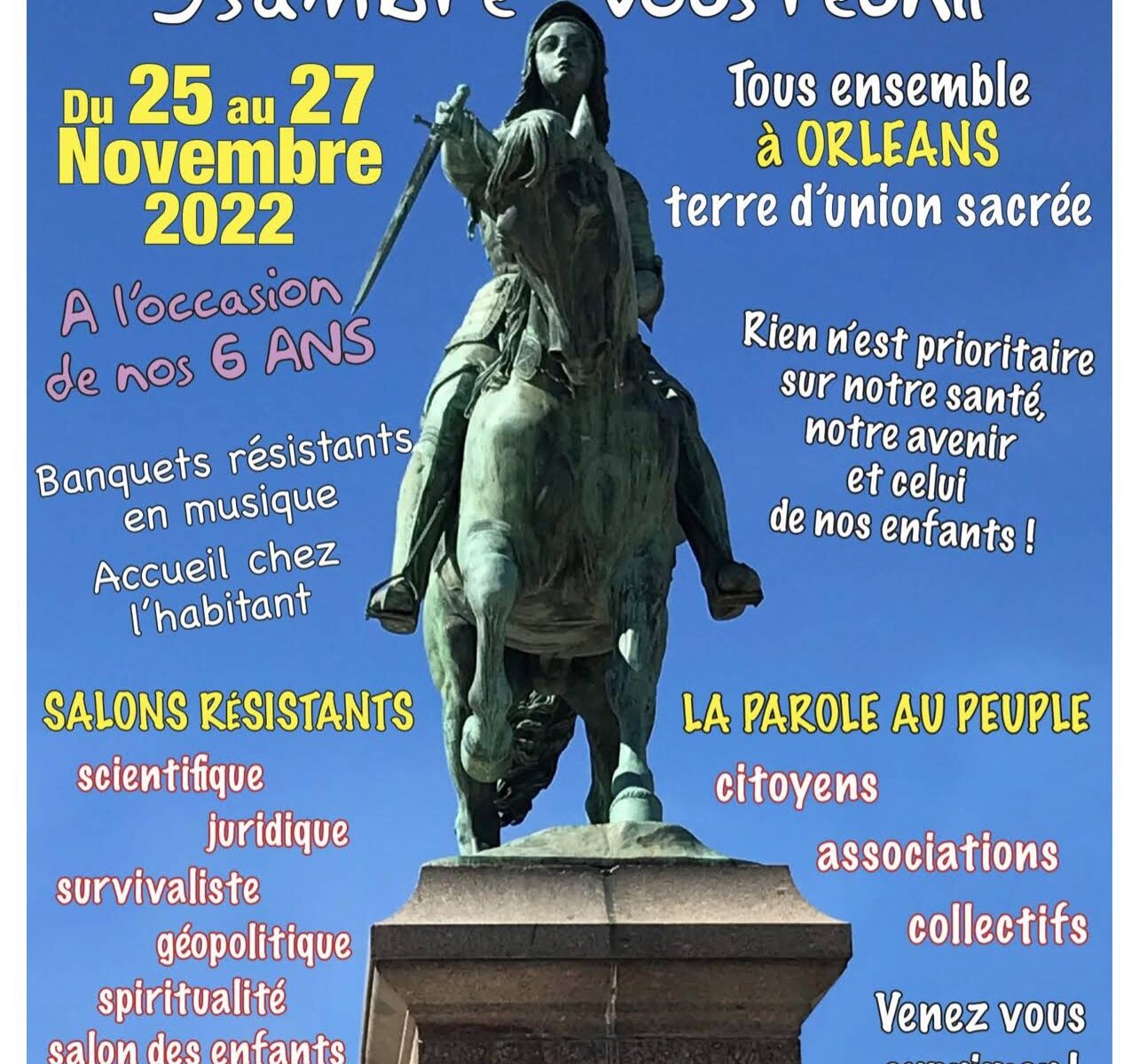 Programme du week-end de la résistance à Orléans