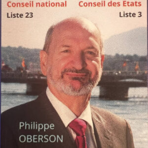 Philippe Oberson, candidat aux élections nationales