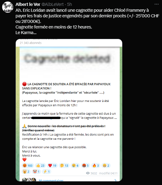 Insultes et moqueries du troll Albert le Ver