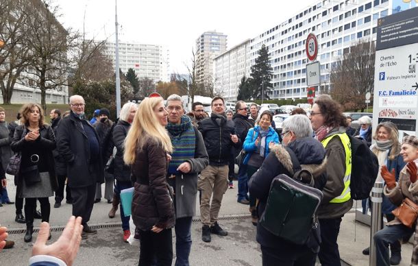 Manifestation de soutien à Chloé Frammery